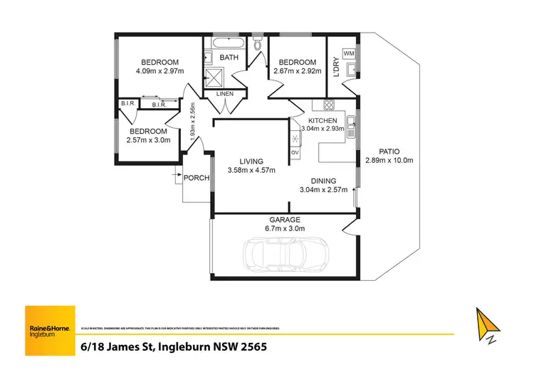 Floorplan of Homely villa listing, 6/18 James Street, Ingleburn NSW 2565