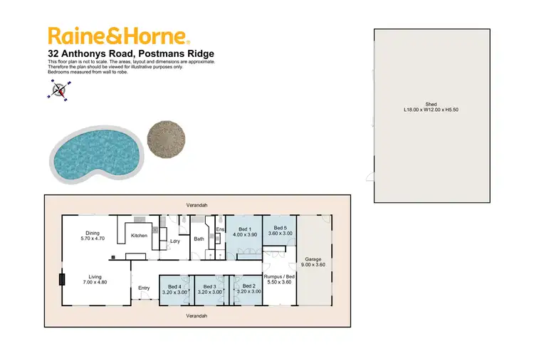 Floorplan of Homely house listing, 32 Anthonys Road, Postmans Ridge QLD 4352