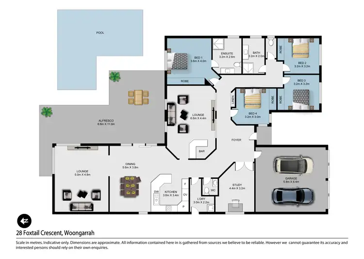 Floorplan of Homely house listing, 28 Foxtail Crescent, Woongarrah NSW 2259