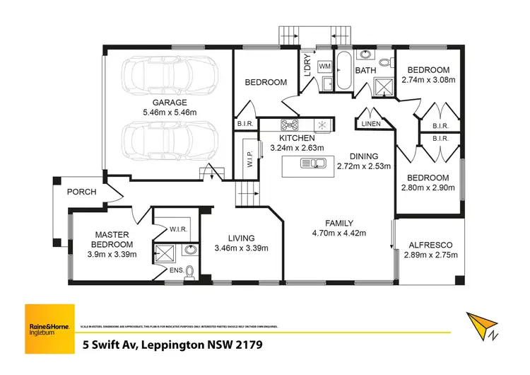 Floorplan of Homely house listing, 5 Swift Avenue, Leppington NSW 2179