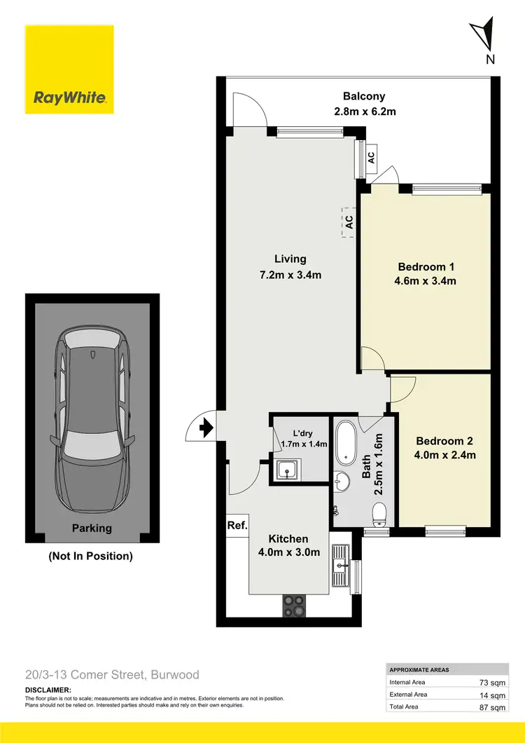 Floorplan of Homely unit listing, 20/3-13 Comer Street, Burwood NSW 2134