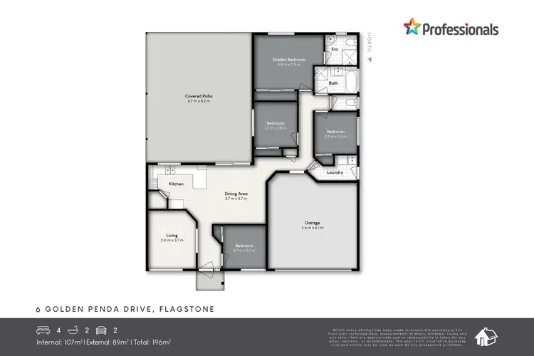 Floorplan of Homely house listing, 6 Golden Penda Drive, Flagstone QLD 4280