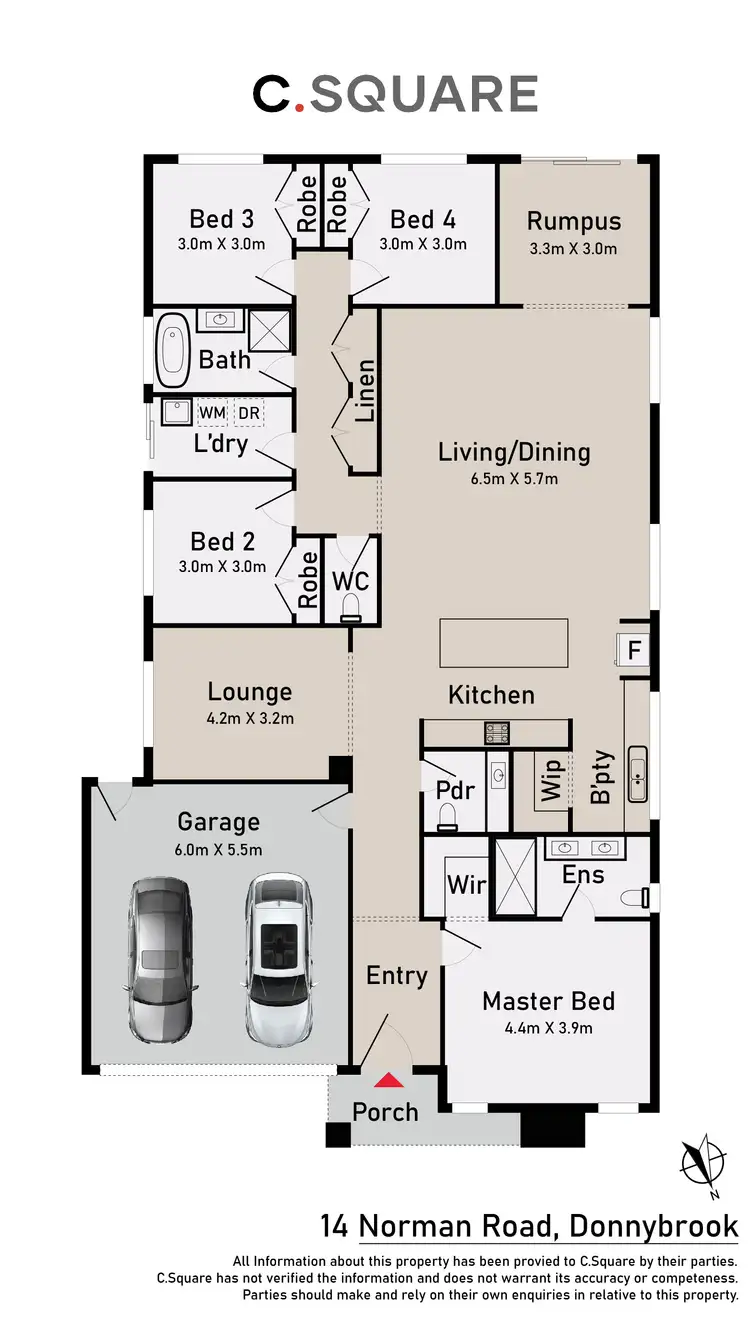 Floorplan of Homely house listing, 14 Norman Road, Donnybrook VIC 3064