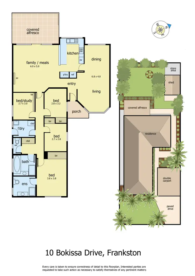 Floorplan of Homely house listing, 10 Bokissa Drive, Frankston VIC 3199