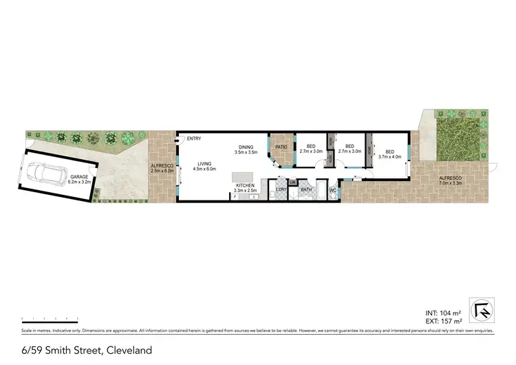 Floorplan of Homely villa listing, 6/59 Smith Street, Cleveland QLD 4163
