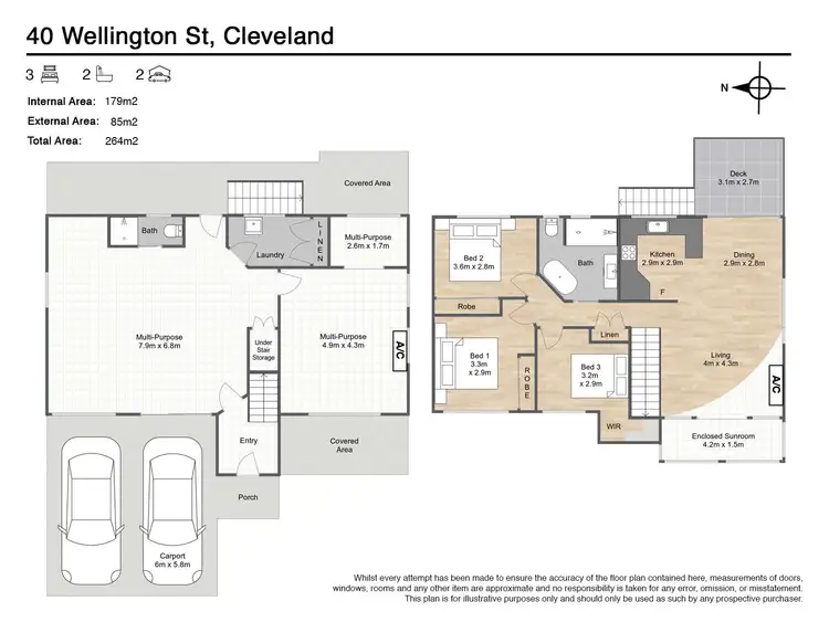 Floorplan of Homely house listing, 40 Wellington Street, Cleveland QLD 4163