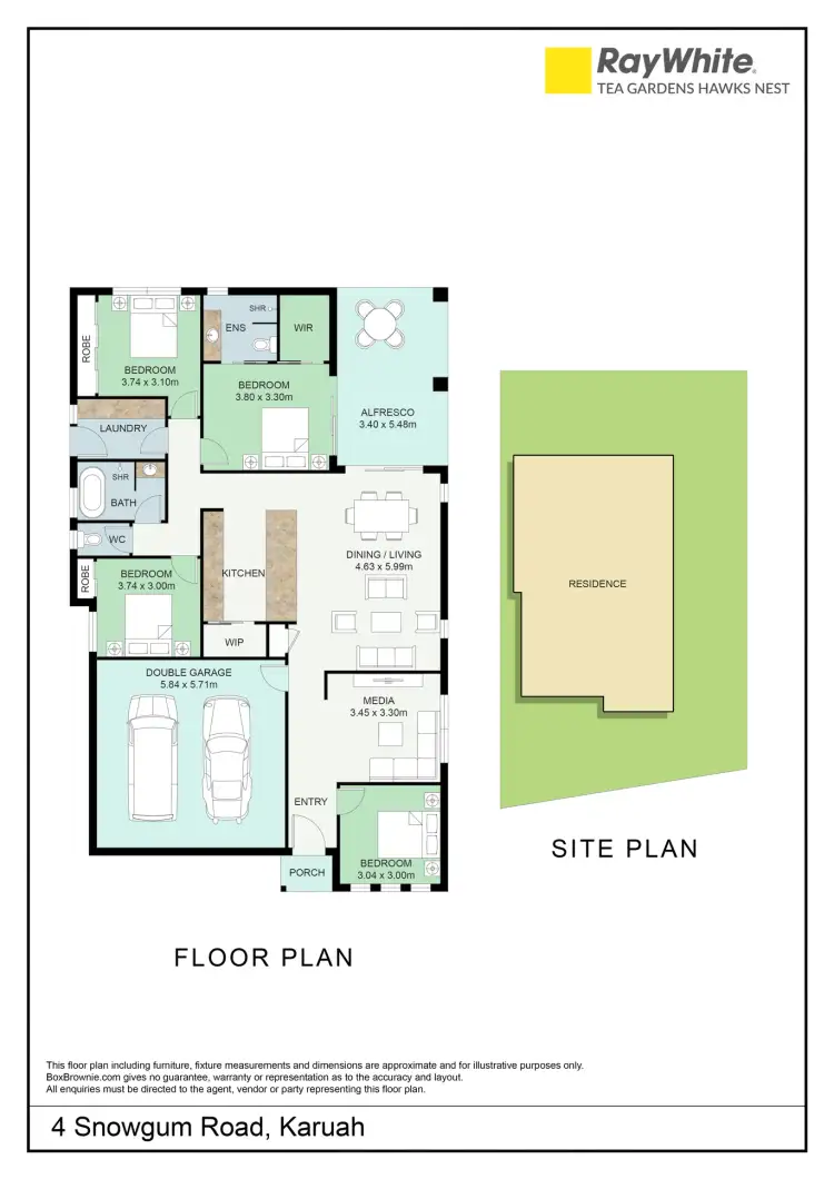 Floorplan of Homely house listing, 4 Snowgum Road, Karuah NSW 2324