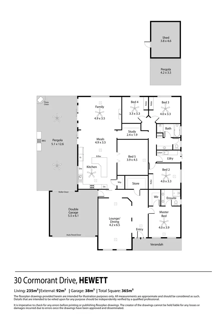 Floorplan of Homely house listing, 30 Cormorant Drive, Hewett SA 5118