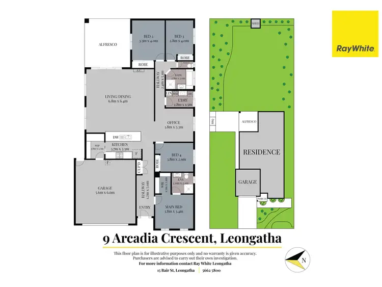 Floorplan of Homely house listing, 9 Arcadia Crescent, Leongatha VIC 3953