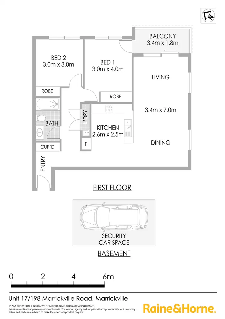 Floorplan of Homely apartment listing, 17/198-204 Marrickville Road, Marrickville NSW 2204
