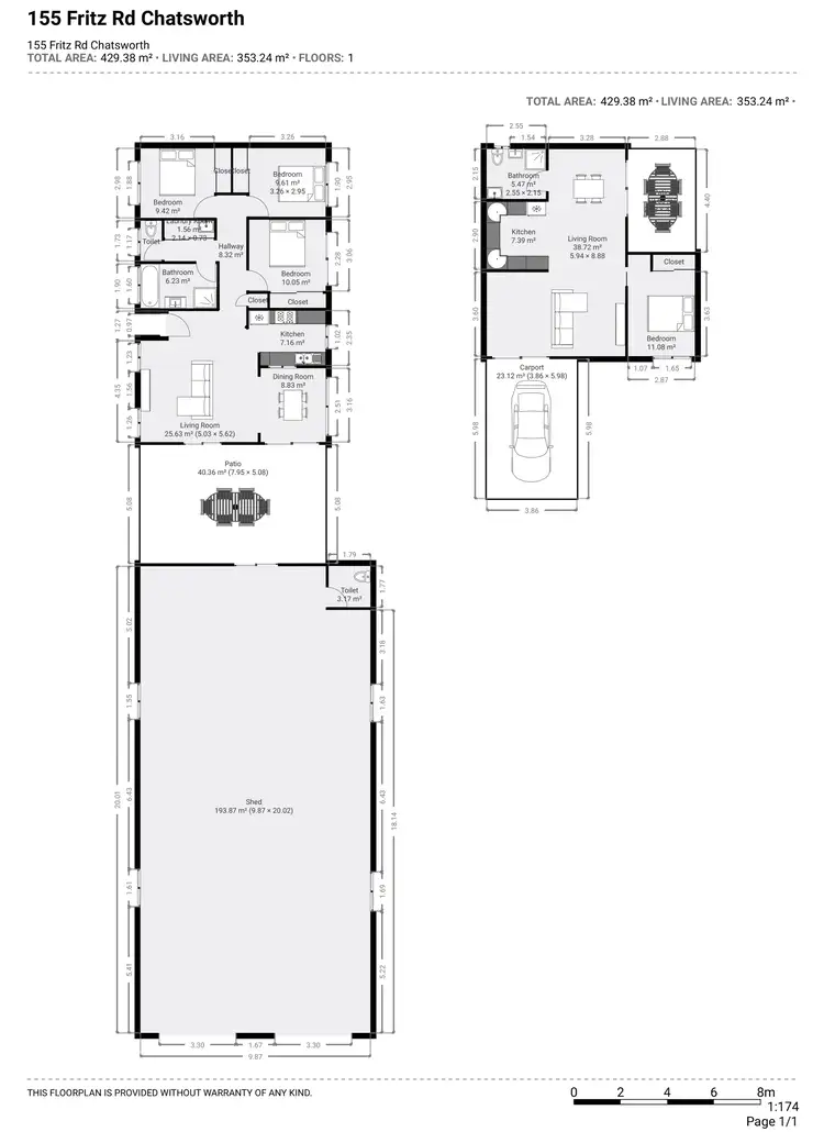 Floorplan of Homely house listing, 155 Fritz Road, Chatsworth QLD 4570