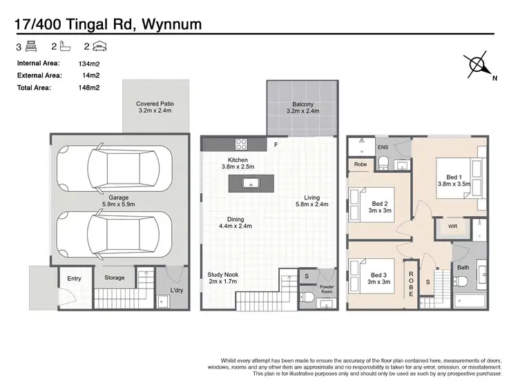 Floorplan of Homely townhouse listing, 17/37 Uplands terrace, Wynnum QLD 4178