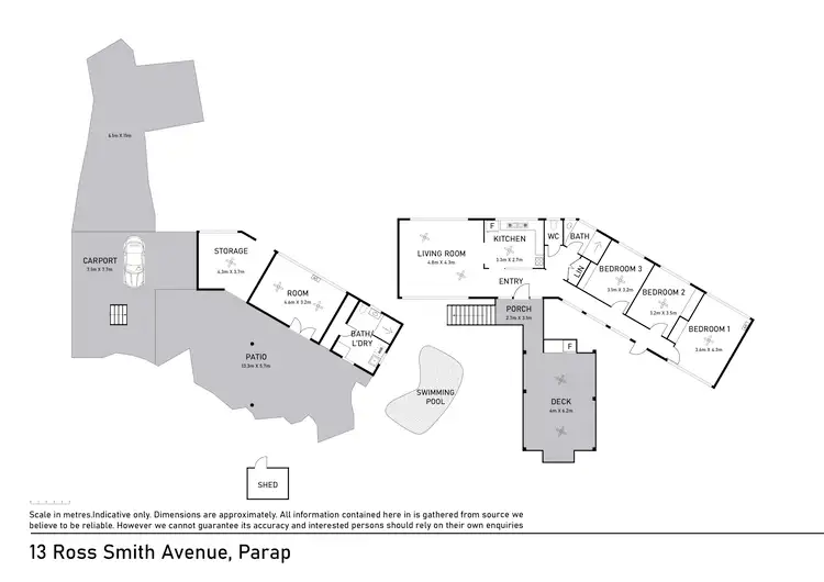 Floorplan of Homely house listing, 13 Ross Smith Avenue, Parap NT 820