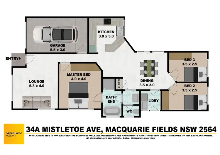 Floorplan of Homely house listing, 34A Mistletoe Avenue, Macquarie Fields NSW 2564
