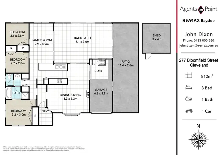 Floorplan of Homely house listing, 277 Bloomfield Street, Cleveland QLD 4163