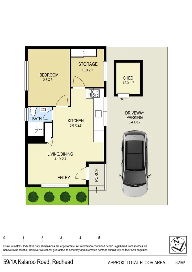 Floorplan of Homely house listing, 59/1a Kalaroo Road, Redhead NSW 2290