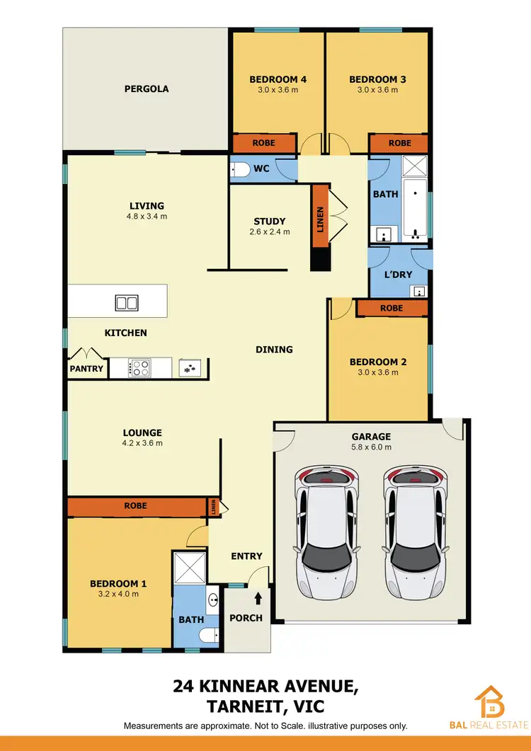 Floorplan of Homely house listing, 24 Kinnear Avenue, Tarneit VIC 3029