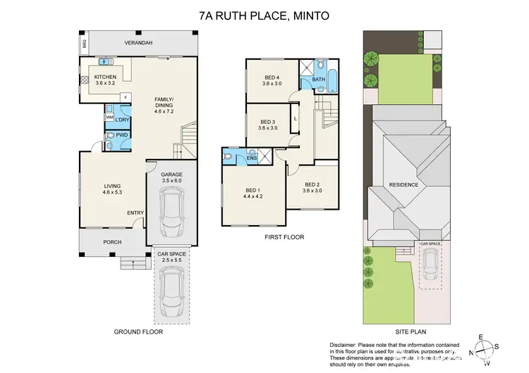 Floorplan of Homely house listing, 7A Ruth Place, Minto NSW 2566