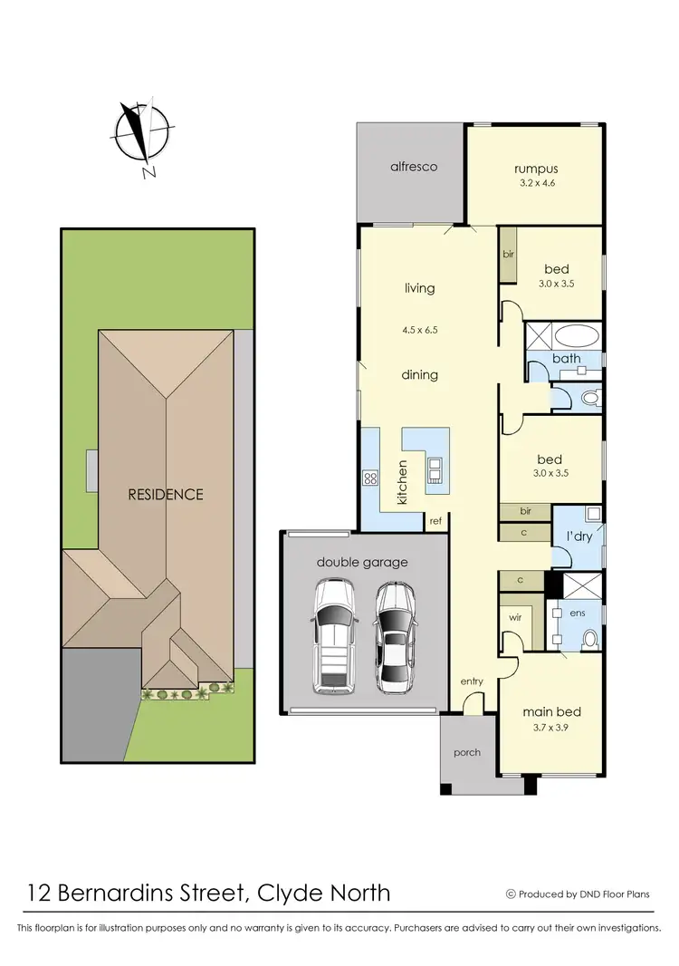 Floorplan of Homely house listing, 12 Bernardins Street, Clyde North VIC 3978