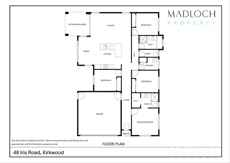 Floorplan of Homely house listing, 48 Iris Road, Kirkwood QLD 4680