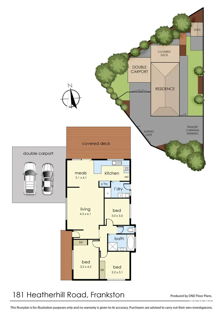 Floorplan of Homely house listing, 181 Heatherhill Road, Frankston VIC 3199