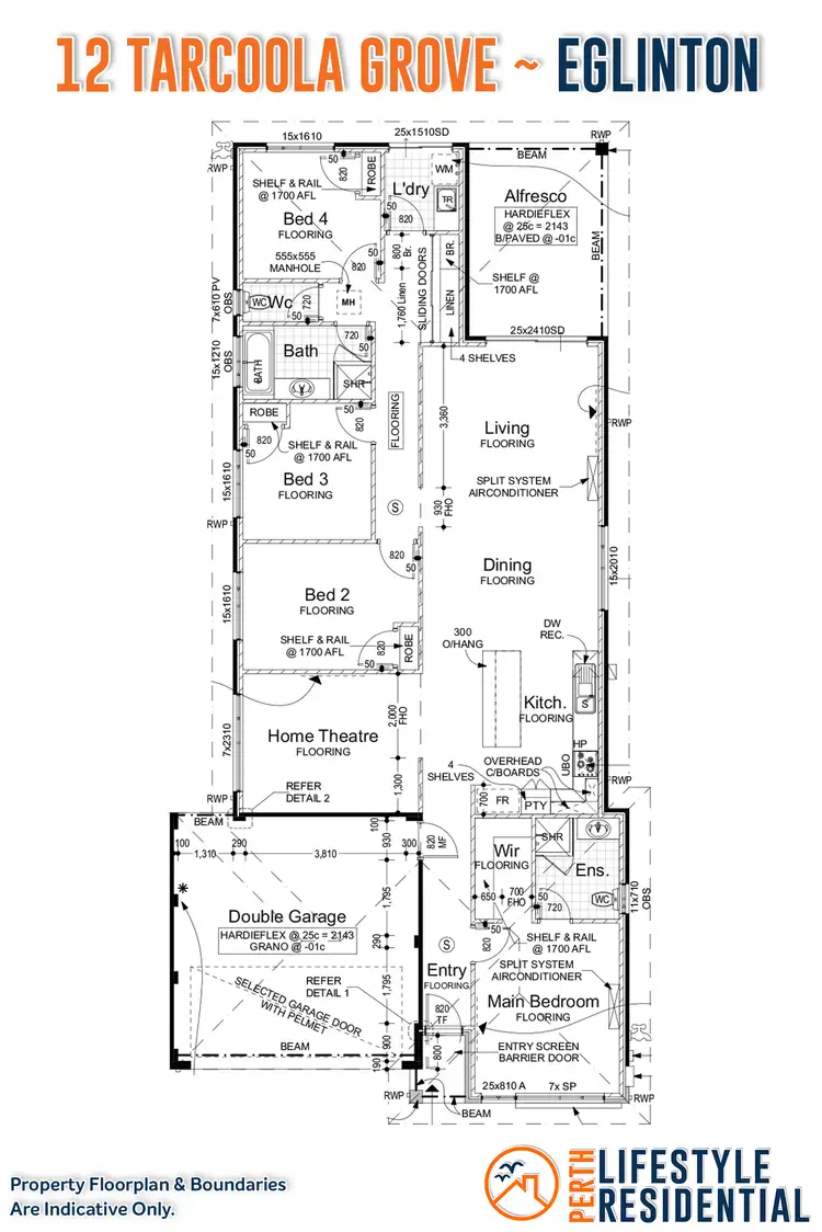 Floorplan of Homely house listing, 12 Tarcoola Grove, Eglinton WA 6034