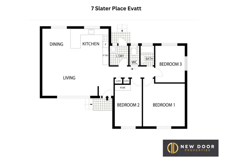 Floorplan of Homely house listing, 7 Slater Place, Evatt ACT 2617