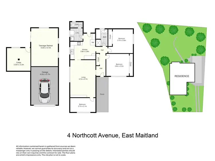 Floorplan of Homely house listing, 4 Northcott Avenue, East Maitland NSW 2323