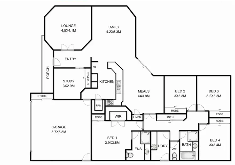 Floorplan of Homely house listing, 64 Shoesmith Road, Westbrook QLD 4350