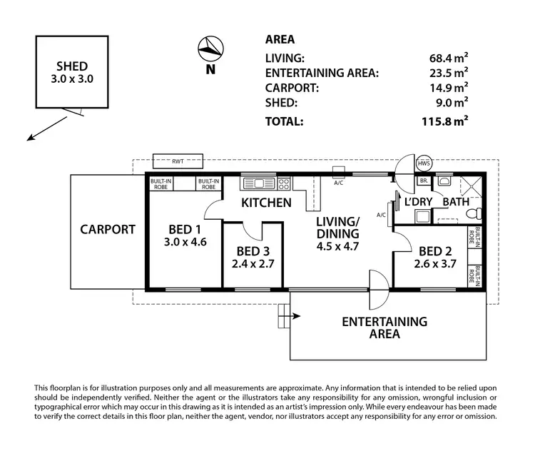 Floorplan of Homely house listing, 23a Albert Street, Mannum SA 5238