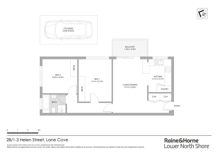 Floorplan of Homely apartment listing, 28/1-3 Helen Street, Lane Cove NSW 2066