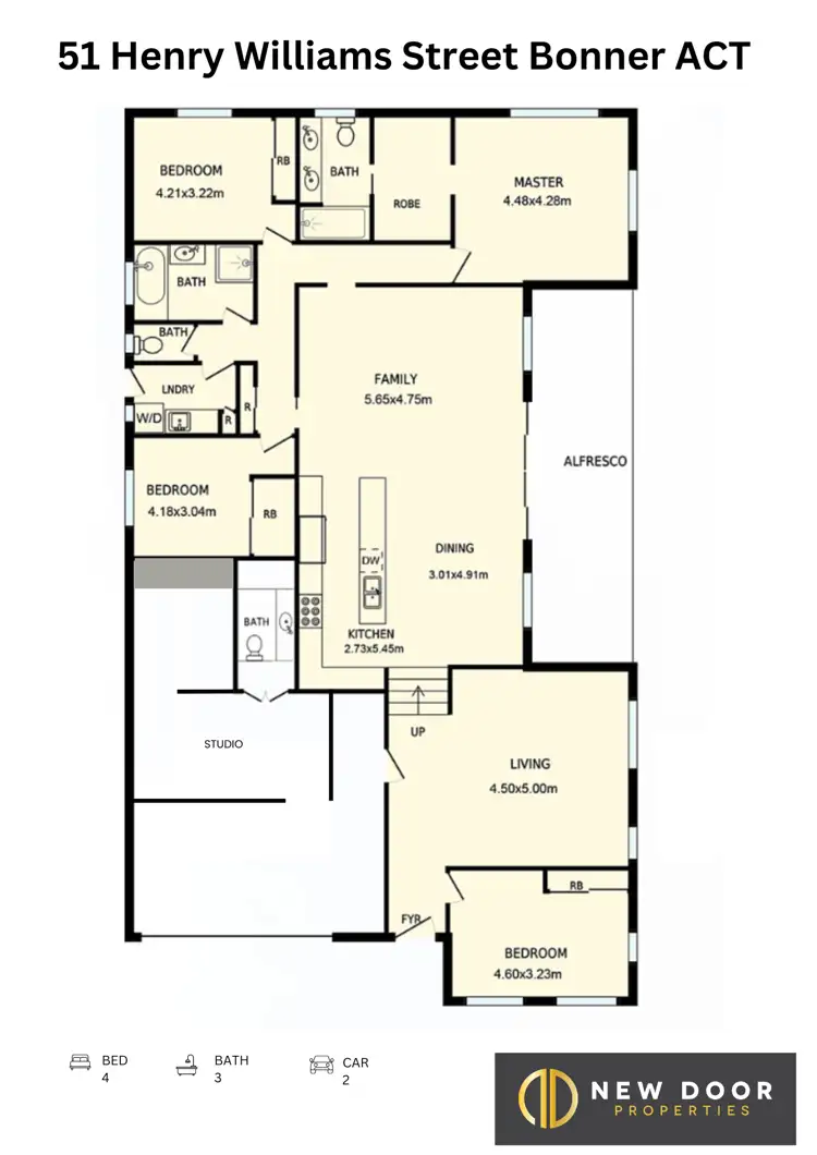 Floorplan of Homely house listing, 51 Henry Williams Street, Bonner ACT 2914