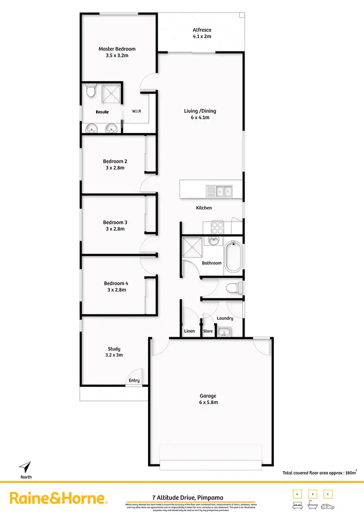 Floorplan of Homely house listing, 7 Altitude Drive, Pimpama QLD 4209