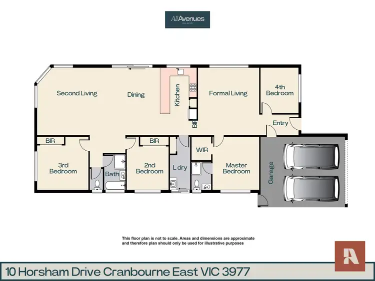 Floorplan of Homely house listing, 10 Horsham Drive, Cranbourne East VIC 3977
