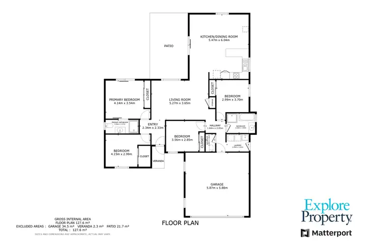 Floorplan of Homely house listing, 12 John Oxley Drive, Gracemere QLD 4702