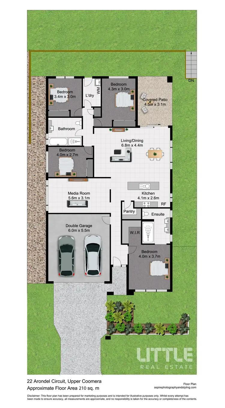 Floorplan of Homely house listing, 22 Arondel Circuit, Upper Coomera QLD 4209