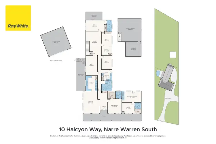 Floorplan of Homely house listing, 10 Halcyon Way, Narre Warren South VIC 3805