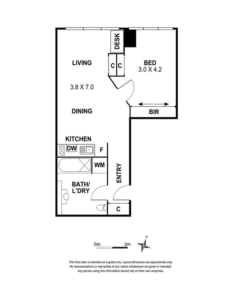Floorplan of Homely apartment listing, 801/250 Elizabeth Street, Melbourne VIC 3000