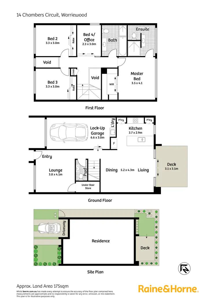 Floorplan of Homely townhouse listing, 14 Chambers Circuit, Warriewood NSW 2102