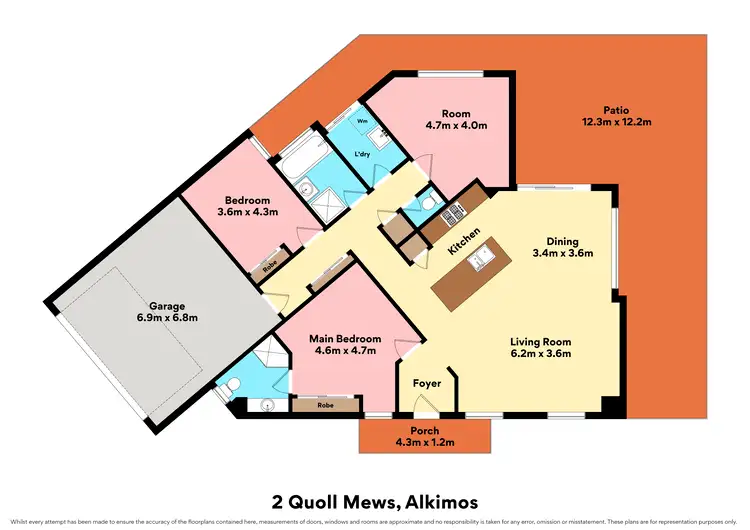 Floorplan of Homely house listing, 2 Quoll Mews, Alkimos WA 6038