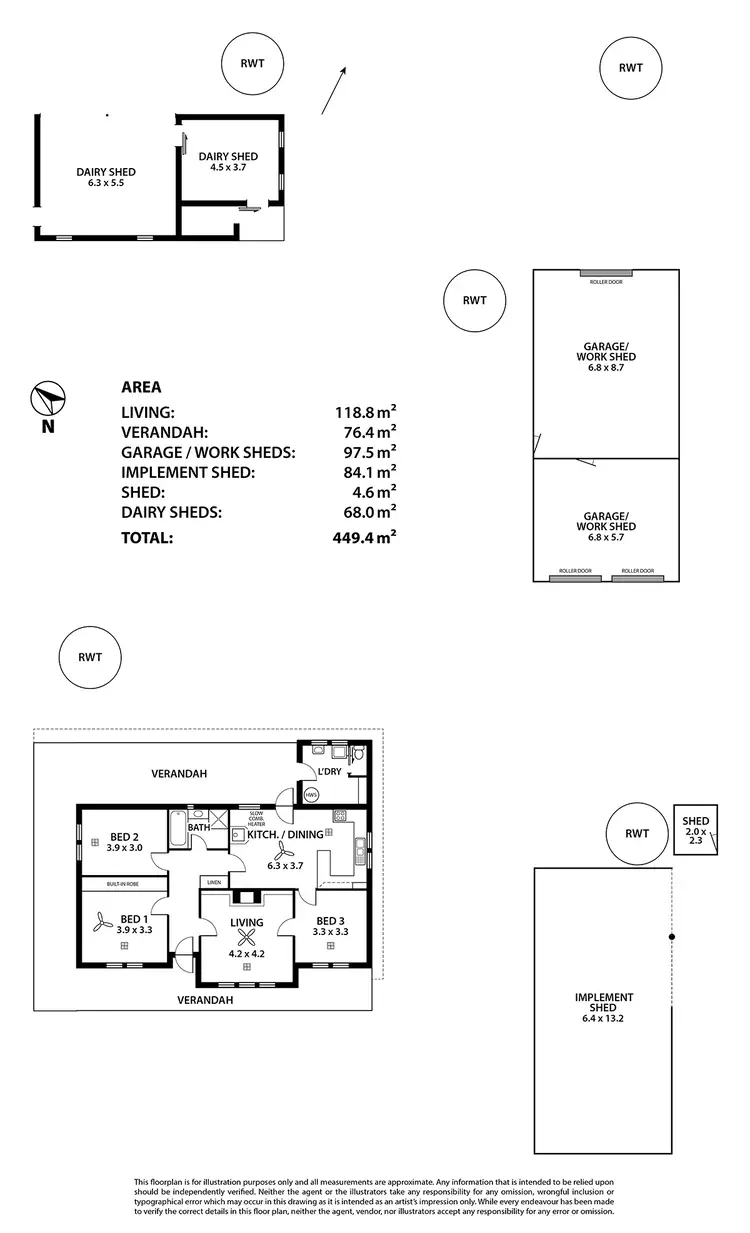 Floorplan of Homely house listing, 65 Levett Road, Kersbrook SA 5231