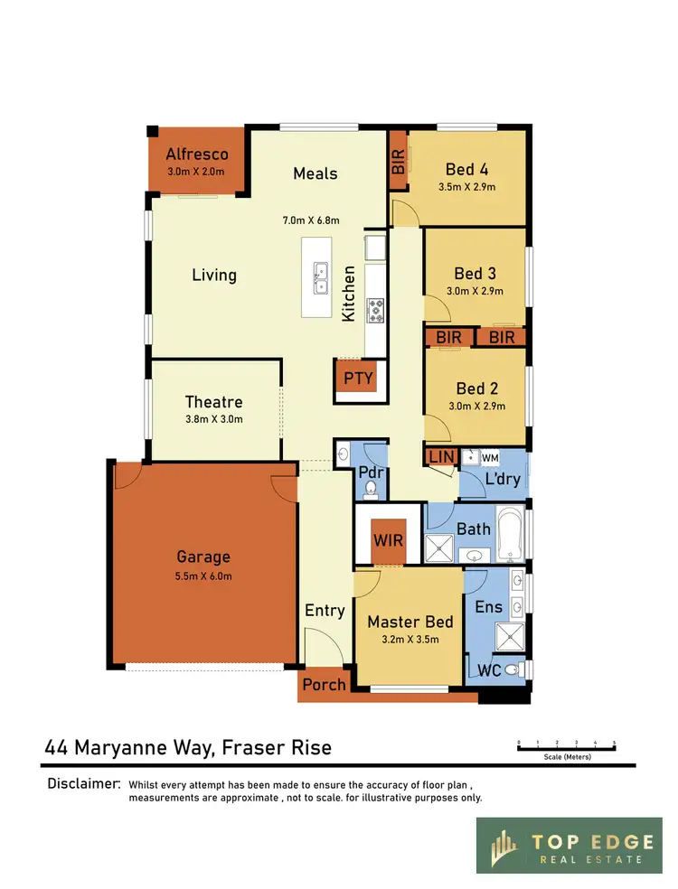 Floorplan of Homely house listing, 44 Maryanne Way, Fraser Rise VIC 3336