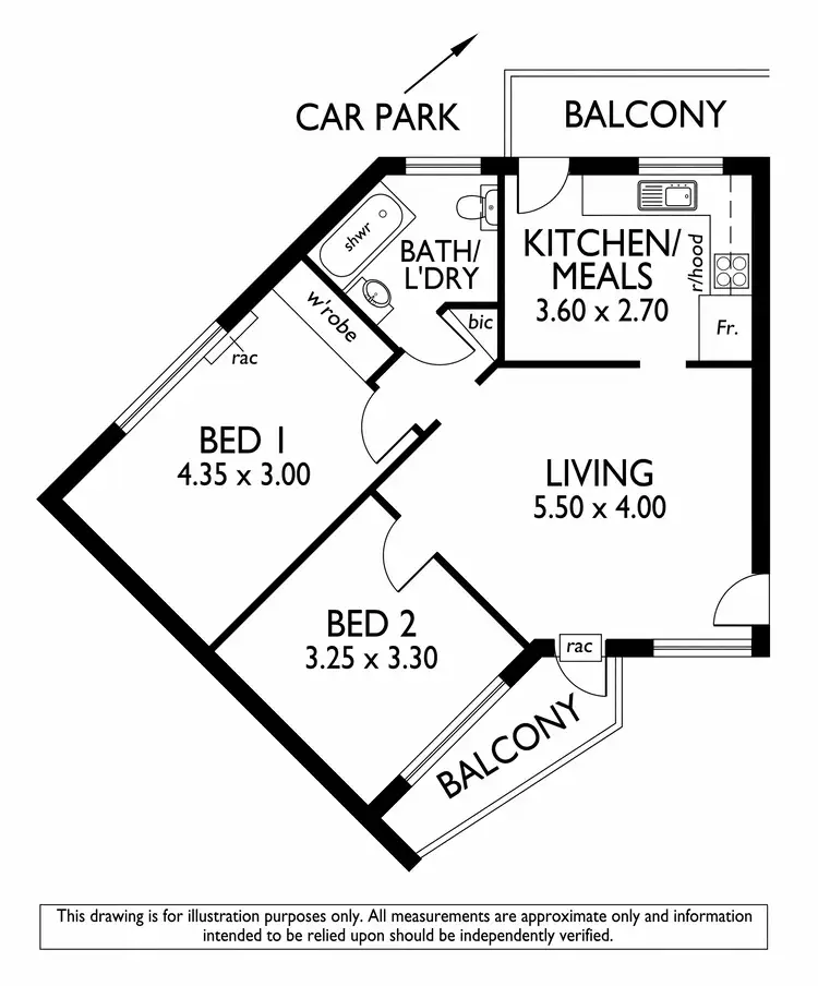 Floorplan of Homely unit listing, 14/151 Anzac Highway, Kurralta Park SA 5037