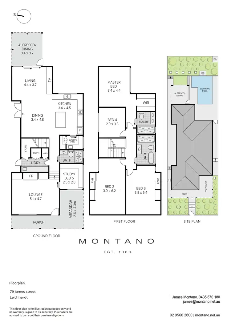 Floorplan of Homely house listing, 79 James Street, Leichhardt NSW 2040