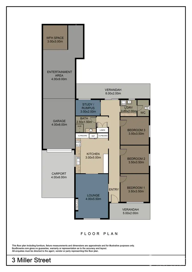 Floorplan of Homely house listing, 3 Miller Street, Dumbalk VIC 3956