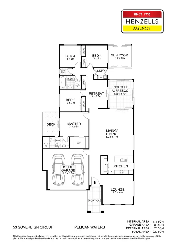 Floorplan of Homely house listing, 53 Sovereign Circuit, Pelican Waters QLD 4551