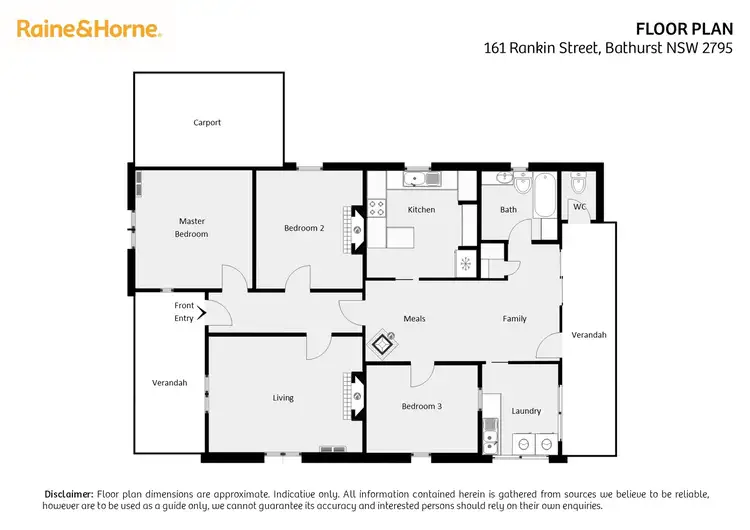 Floorplan of Homely house listing, 161 Rankin Street, Bathurst NSW 2795