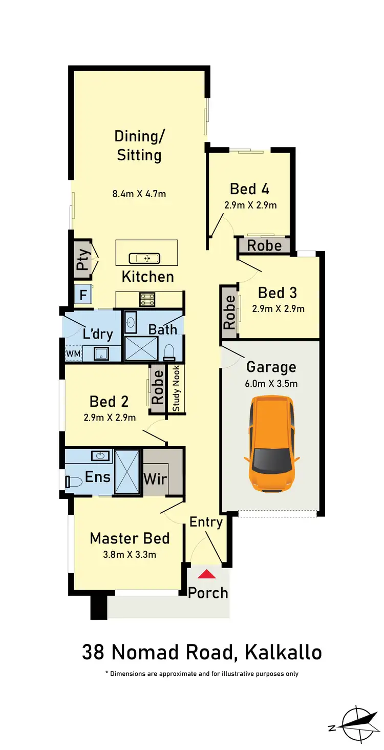 Floorplan of Homely house listing, 38 Nomad Rd, Kalkallo VIC 3064