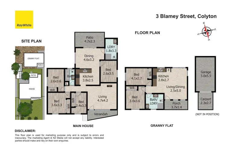 Floorplan of Homely house listing, 3 & 3A Blamey Street, Colyton NSW 2760