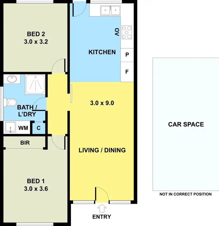 Floorplan of Homely unit listing, 1/23 Broadmeadows Road, Tullamarine VIC 3043